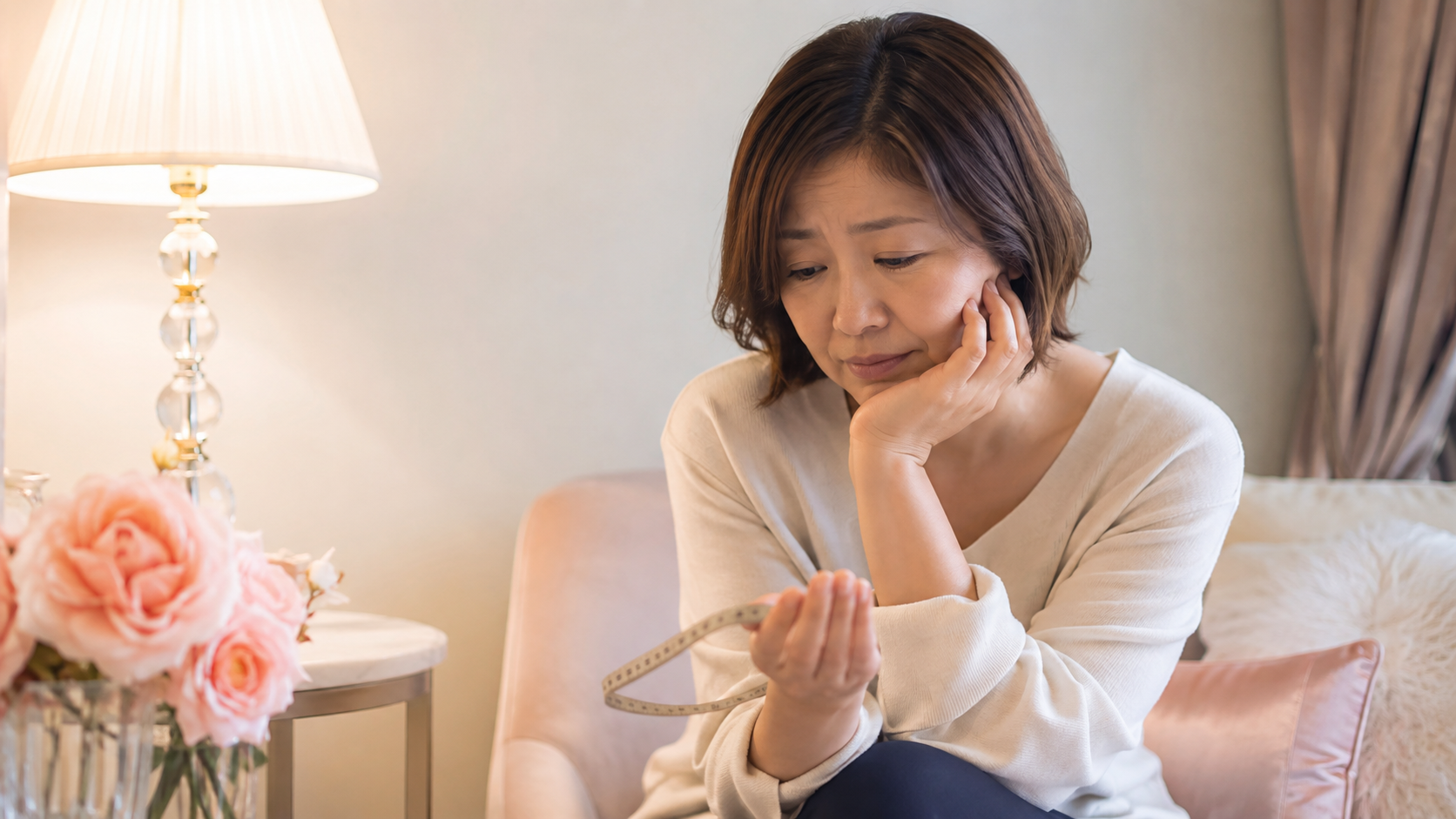 40代になり体型の変化が気になる女性